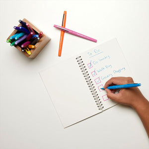 Paper Mate Pens Flair Tip Medium Point 12 Assorted Tropical Vacation Colours