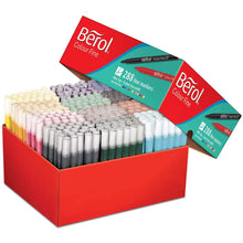 Load image into Gallery viewer, Berol Colouring Pens Felt Tip Assorted Fine Point 0.6mm Class Pack of 288