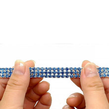 Load image into Gallery viewer, AQ Luxury Diamond Collar For Pets, Size Medium or Large, Blue, Red or White
