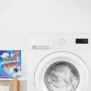 Miracle Whitening Clothes Stain Remover Sheets for White Laundry, 20 Sheets