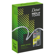 Load image into Gallery viewer, Dove Men Care Sport Active Fresh Bodywash &amp; Deodorant 2pcs Gift Set For Men