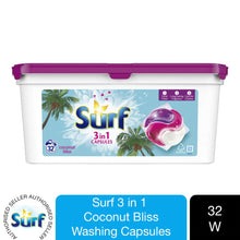 Load image into Gallery viewer, 96W(32Wx3)Surf Coconut Bliss LaundryCapsule &amp; 85WComfort Pure Fabric Conditioner