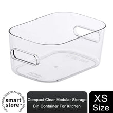 Load image into Gallery viewer, SmartStore Compact Clear Modular Storage Bin Container For Kitchen, XS