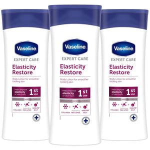 3x400ml Vaseline ExpertCare Instant DrySkin Rescue or Elasticity Restore Lotion