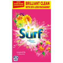 Load image into Gallery viewer, 90W(45wx2) Surf Washing Powder with 85W Comfort  Intense Pure Fabric Conditioner