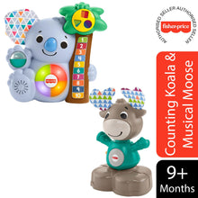 Load image into Gallery viewer, Fisher-Price Linkimals Musical Moose with Counting Koala Musical Toy