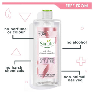 2xof400ml Simple Kind to Skin Expert Micellar CleansingWater with Multi-Vitamins
