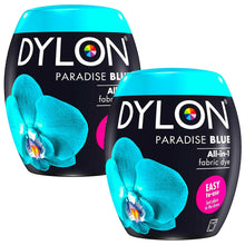 Load image into Gallery viewer, DYLON Washing Machine Fabric Dye Pod, Paradise Blue, 2 Packs of 350g