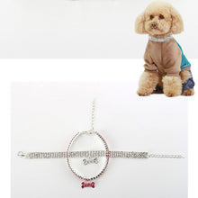 Load image into Gallery viewer, AQ Luxury Diamond Collar For Pets, Size Medium or Large, Blue, Red or White