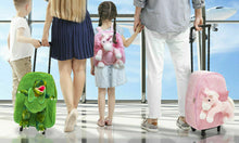Load image into Gallery viewer, Doodle Dinosaur Backpacks and Trolley Bag with Plush Toy Kids Gift