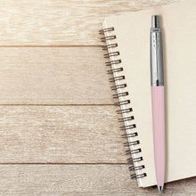 Load image into Gallery viewer, Parker Jotter Ballpoint Pen Pastel Collection Pink Blue Medium Nib Blue Ink 2pk
