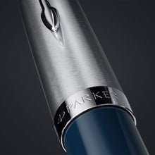 Load image into Gallery viewer, Parker 51 Fountain Pen Midnight Blue Barrel Fine Nib Black Ink Gift Box