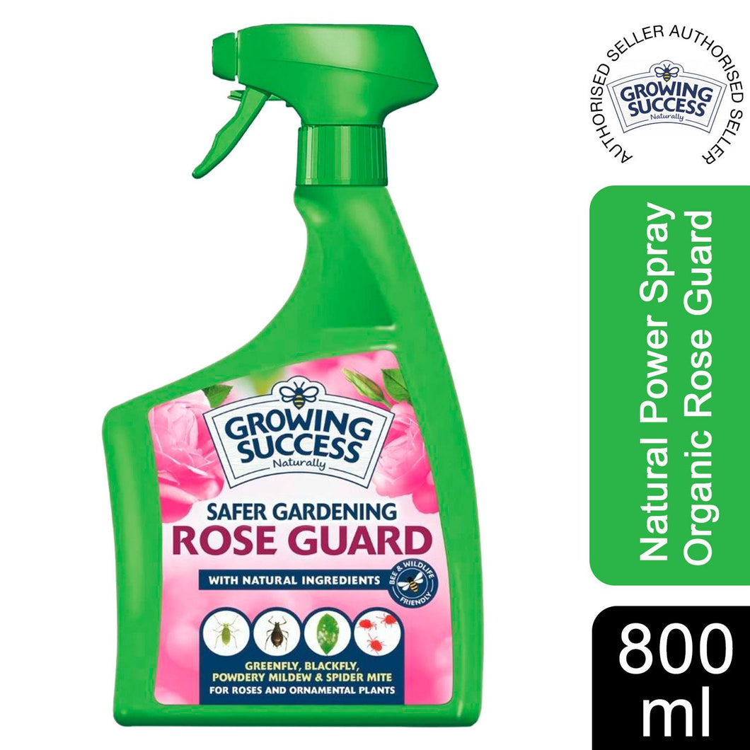 Growing Success Natural Power Spray Organic Rose Guard 800ml RTU