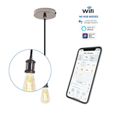 Load image into Gallery viewer, 4lite WiZ Connected SMART LED Pendant with ST64 Amber Vintage Lamp WiFi