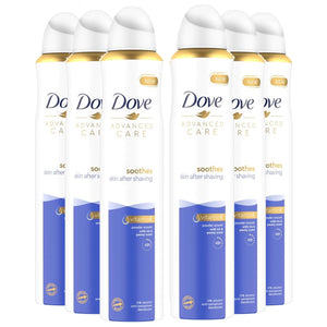 6x of 200ml Dove Advanced Care Anti-Perspirant Deodorant with Iris & Peony Scent