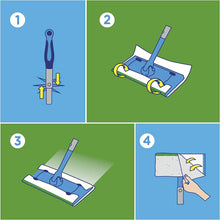 Load image into Gallery viewer, Flash Speedmop Lemon Scented Wet Cloths Trap+Lock Technology, 24 Refills