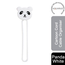 Load image into Gallery viewer, Aquarius Cartoon Cord Cable Organiser, Panda, White
