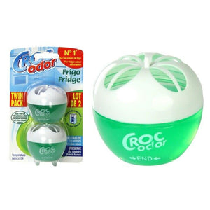 Croc Odor Twin Fridge Freshener Deodoriser Neutralise Odour Eliminator, 33g