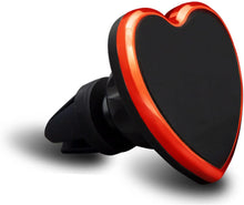 Load image into Gallery viewer, Car Vent Universal Dock Station Magnetic Car Phone Holder Heart Metallic Red