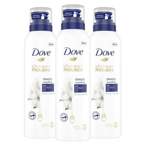 Dove Deeply Nourishing, Argan Oil Shower & Shave Mousse 200ml, 3pk or 6pk
