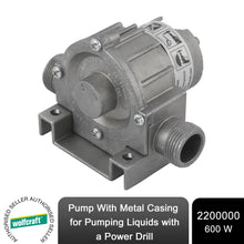 Load image into Gallery viewer, wolfcraft Pump With Metal Casing for Pumping Liquids with a Power Drill