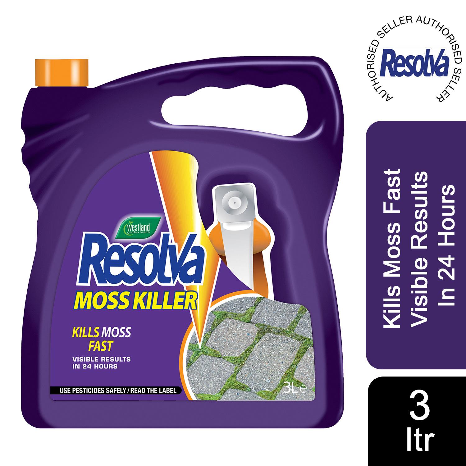 Resolva Moss Killer Kills Moss & Algae Fast Ready To Use For Lawn And
