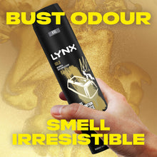Load image into Gallery viewer, 3pk Each Bundle of Lynx Gold For Men Body Spray 250ml with Body Wash 400ml