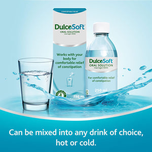 2pk DulcoSoft Liquid, Oral Laxative, Comfortable Relief From Constipation,250ml