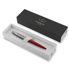 Load image into Gallery viewer, Parker Jotter Ballpoint Pen Blue Ink Kensington Red Medium Point Gift Box