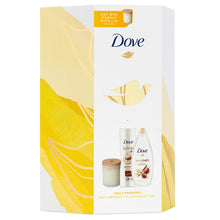 Load image into Gallery viewer, Dove Nourishing Pampering Rituals Bath &amp; Body Gift Sets with Candle for Women , 4pk