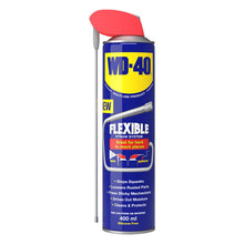 Load image into Gallery viewer, WD-40 Multi-Use Lubricant Flexible Metal Straw Aerosol 400ml x2, Stops Rust