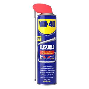 WD-40 Multi-Use Lubricant Flexible Metal Straw Aerosol 400ml x2, Stops Rust