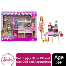 Load image into Gallery viewer, Barbie Pet Supply Store Playset with Doll and Accessories