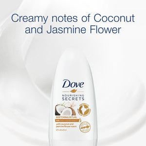 3pk of 50ml Dove Nourishing Secret Coconut & Jasmine Flower Deodorant Roll-on