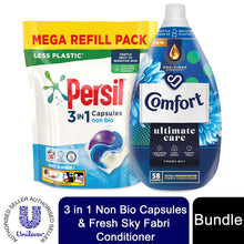 Load image into Gallery viewer, Laundry Bundle 1x50W Persil Non-Bio Capsules &amp; 1x58W Comfort Fabric Conditioner