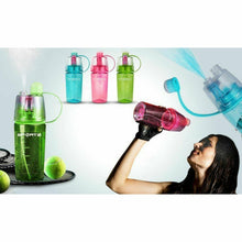 Load image into Gallery viewer, SportZ Leak Proof Travel Water Bottle with Spray Function - 400ml (Pink | Blue | Green)