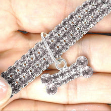 Load image into Gallery viewer, AQ Luxury Diamond Collar For Pets, Size Medium or Large, Blue, Red or White