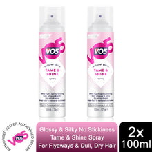 Load image into Gallery viewer, 2x of 100ml Natural Tame &amp; Shine Ultra Light Spray For Flyaways &amp; Dull, Dry Hair