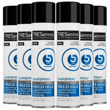 Load image into Gallery viewer, 6 Pack of 400ml Each Tresemme Professionals 24 H Frizz Control Hairspray