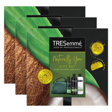 Load image into Gallery viewer, TRESemme Naturally You Hair Care Gift Set for Her with Green Cosmetic Bag