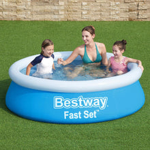 Load image into Gallery viewer, Bestway Fast Set Swimming Pool Above Ground Blue Inflatable 6ft x 20&#39;&#39;, 940L