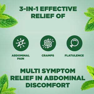 2x Buscomint Peppermint Oil 0.2ml Gastro Resistant Treatment, 24 Soft Capsules