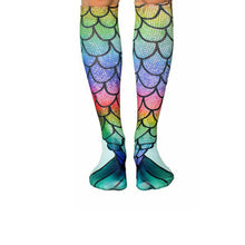 Load image into Gallery viewer, Mermaid Tail 3D Print Women Girl Knee High Boot Socks