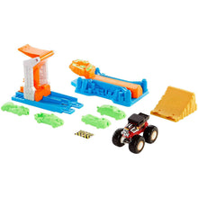 Load image into Gallery viewer, Hot Wheels Monster Trucks Launch and Bash Play Set
