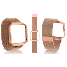 Load image into Gallery viewer, Fitbit Blaze Metal Mesh Straps with Frame, Gold/Rose Gold/Silver/Space Grey.