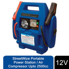 Load image into Gallery viewer, Streetwize 12v Portable Power Station &amp; Jump Starter Air Compressor Up To 2500cc