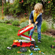 Load image into Gallery viewer, The Hot Wheels Downhill Race &amp; Go Race Track with a Monster Truck &amp; a Car Toy