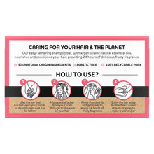 Load image into Gallery viewer, 3x or 6x Each Alberto Balsam Fruity Shampoo Bar With ArganOil &amp; Plastic Free,75g