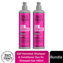 Load image into Gallery viewer, Bed Head By TIGI Self Absorbed Shampoo &amp; Conditioner Duo for Stressed Hair 400ml