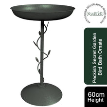 Load image into Gallery viewer, Peckish Secret Garden Bird Bath Ornate 60cm Height